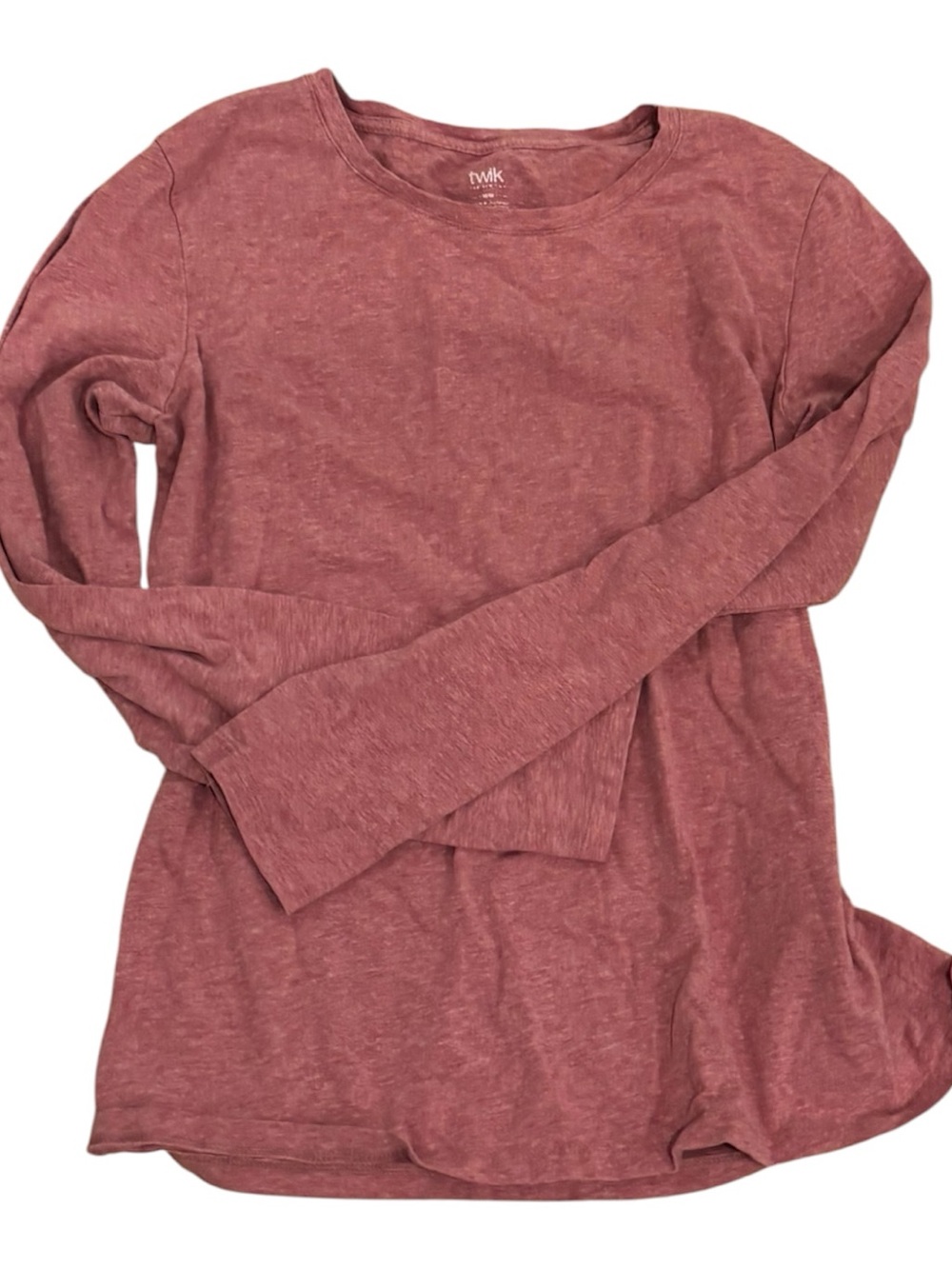Simons Long Sleeve Crewneck Top - Dusty Rose